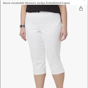 White Jean Capris Multiple Plus Sizes NWT